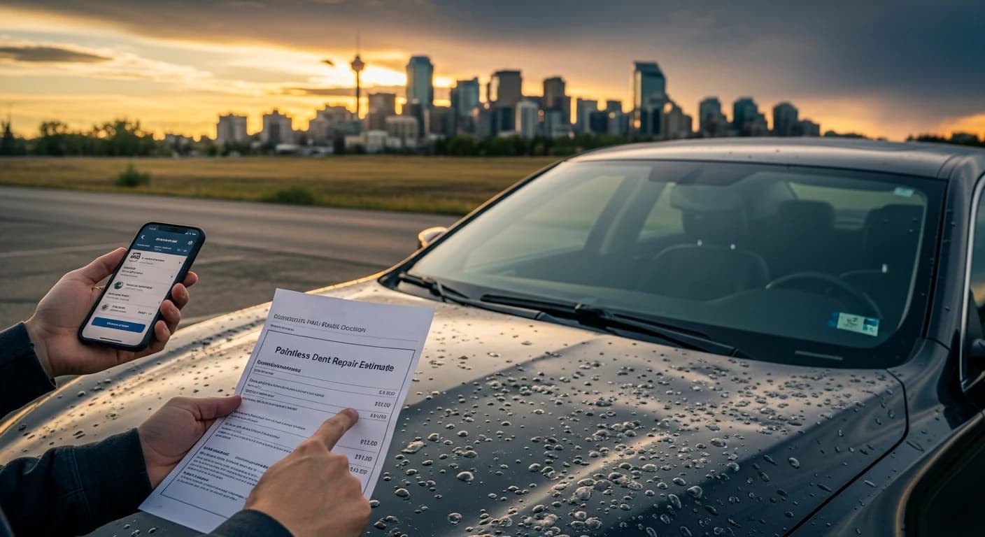 Alberta Hail Damage Claim vs Cash: The 2026 Deductible Break-Even Math — Calgary auto protection guide