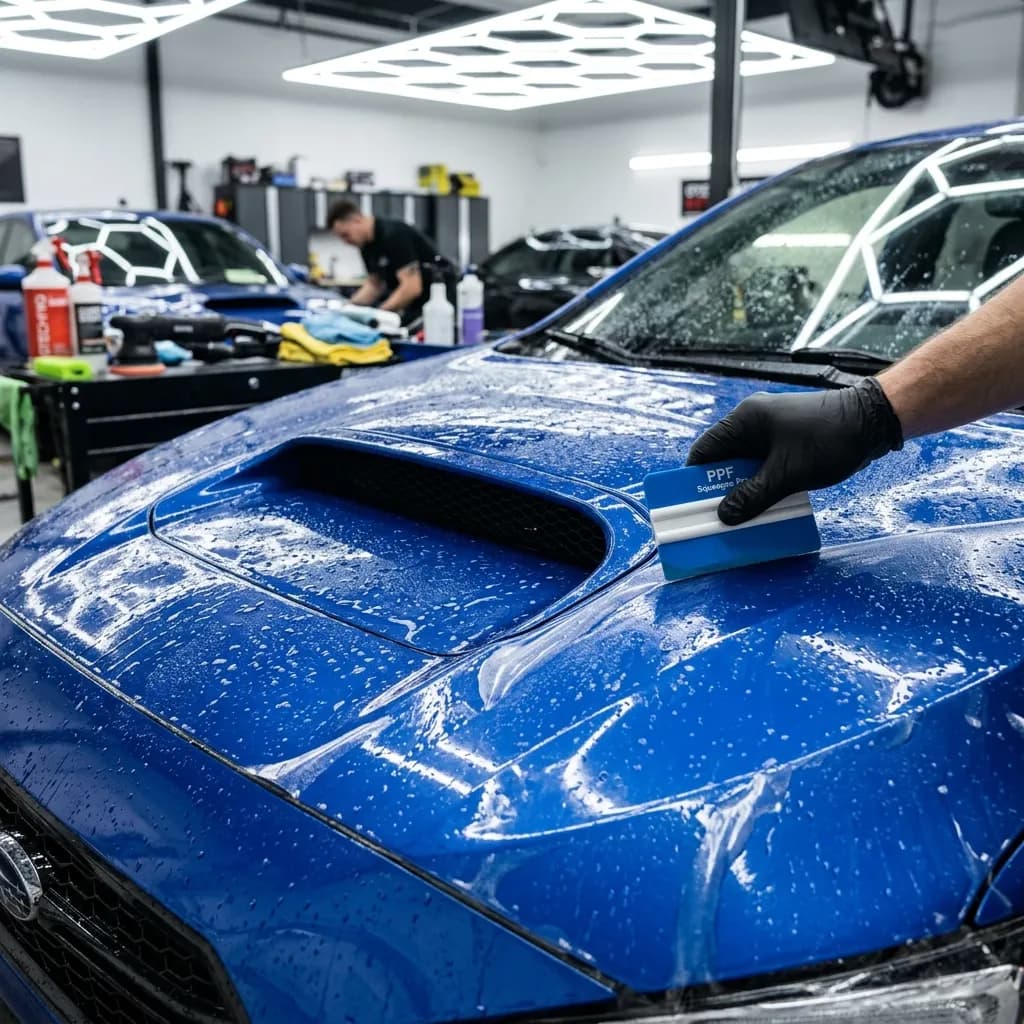 Subaru PPF installation Calgary — professional paint protection film coverage rock chip defense