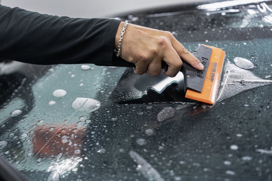 Windshield protection film Calgary - XPEL rock chip prevention professional installation clear bra