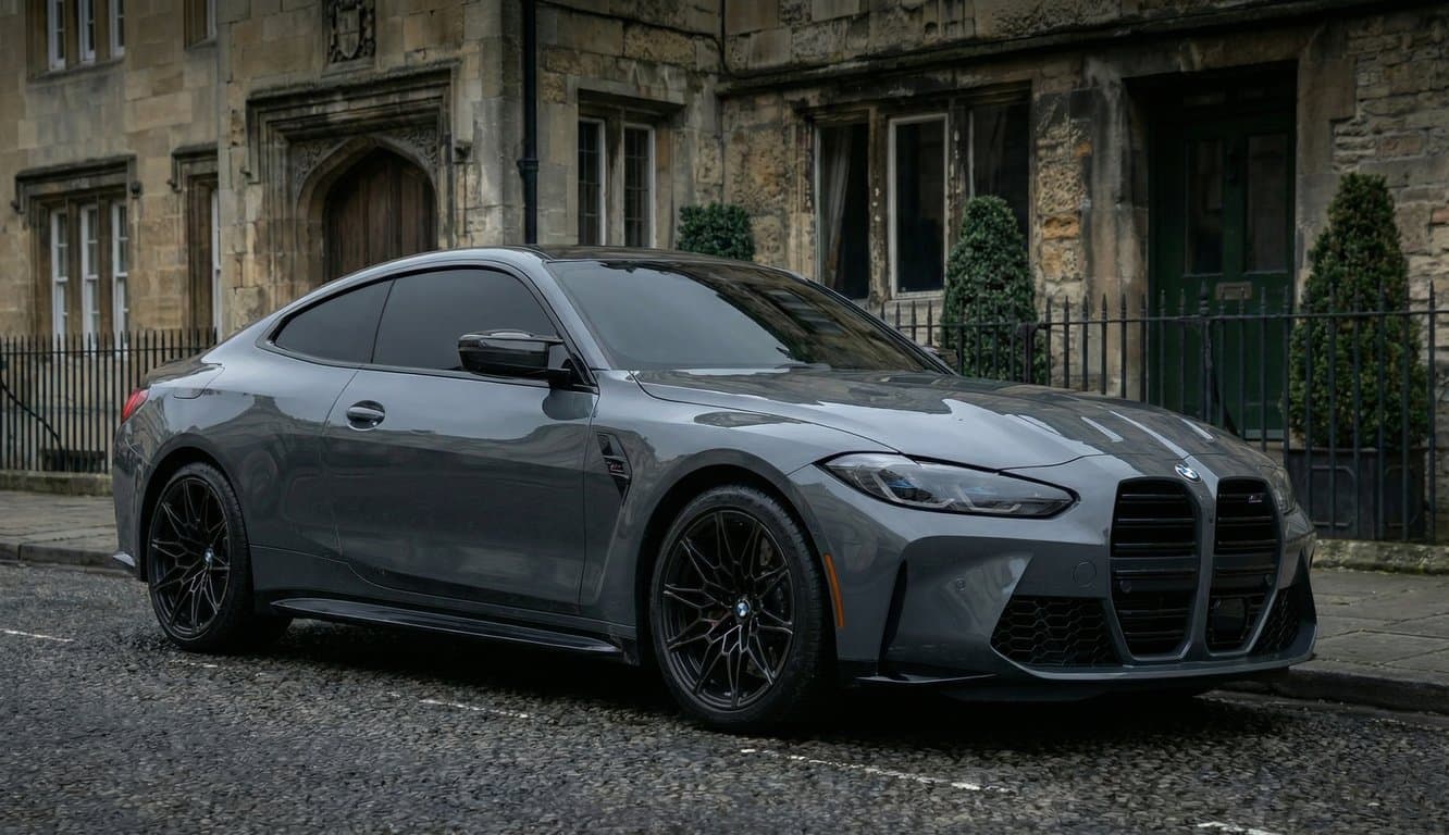 Professional window tinting Calgary - XPEL ceramic tint heat shrink application on luxury vehicle rear windshield protection