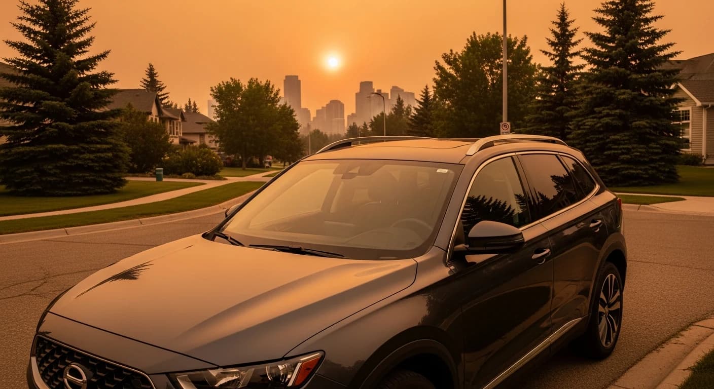 Wildfire Smoke & Ash on Car Paint: Calgary 2026 Guide — Calgary auto protection guide