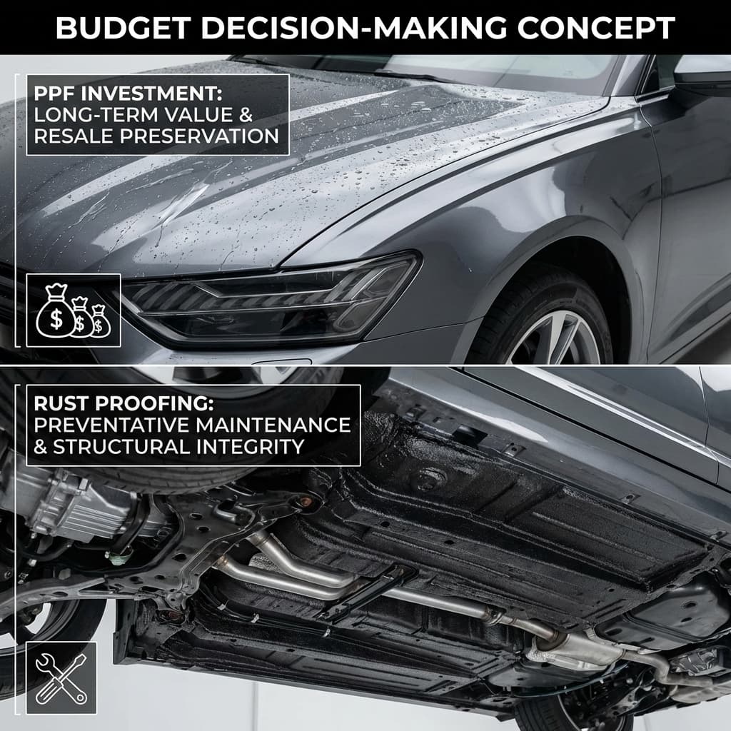 If I Can Only Afford Two Services, Should I Prioritize PPF or Undercoating? — Calgary auto protection guide