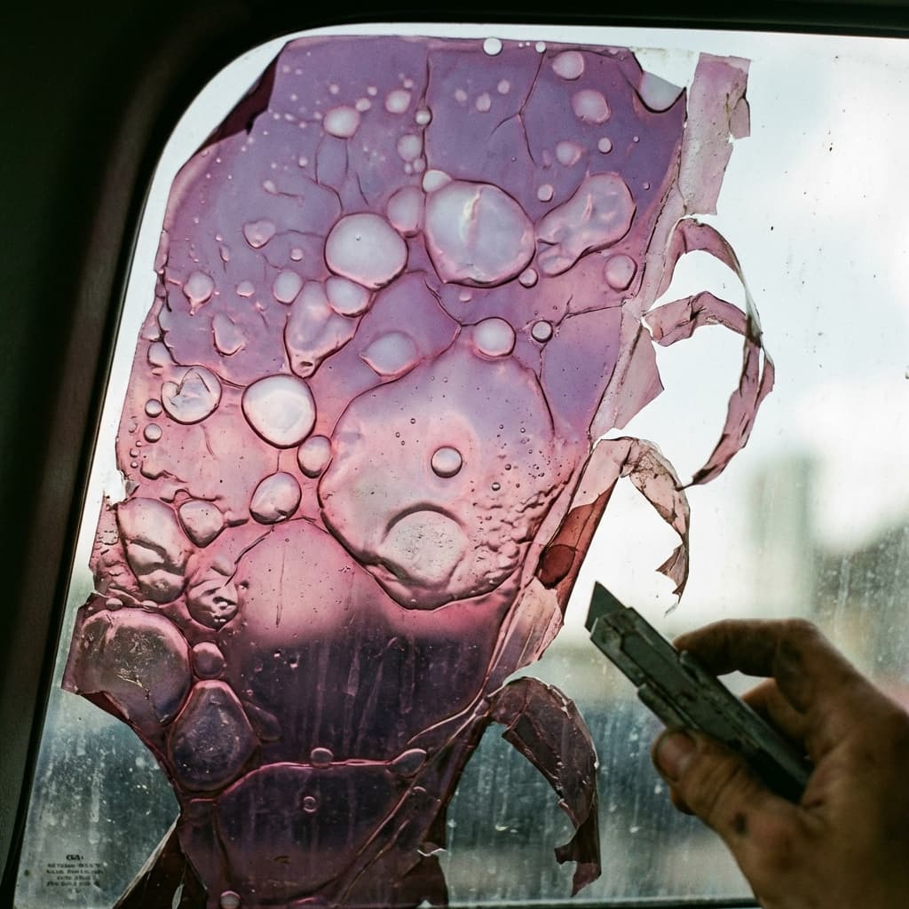 How to Remove Bubbling Purple Window Tint — Calgary auto protection guide