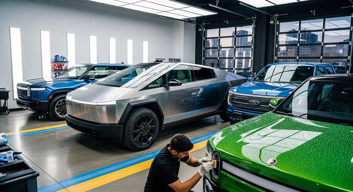 EV PPF Calgary 2026: Cybertruck, Rivian, Lightning, Lucid — Calgary auto protection guide