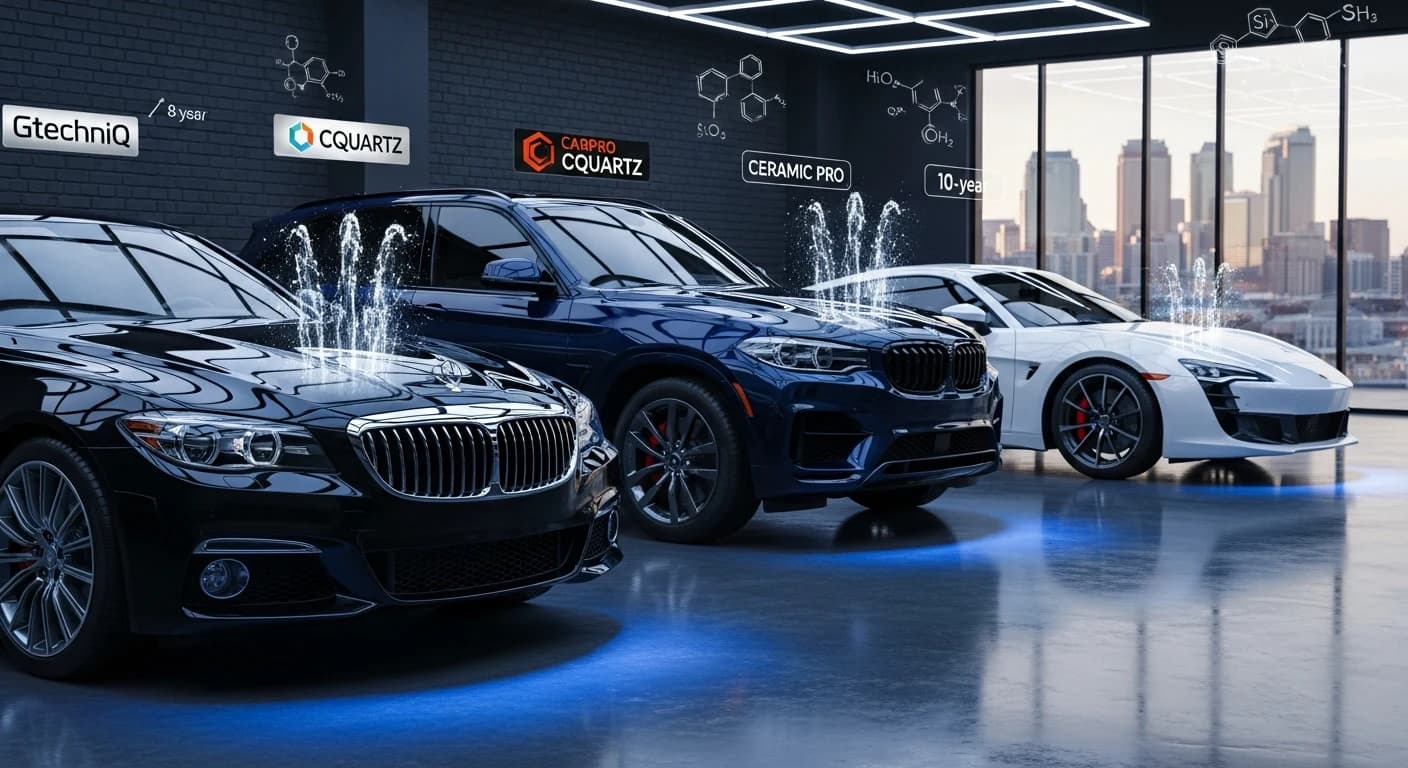 Gtechniq vs CarPro CQuartz vs Ceramic Pro Calgary (2026) — Calgary auto protection guide