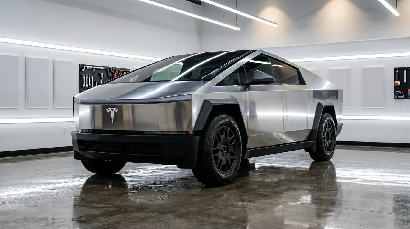 Tesla Cybertruck paint protection film Calgary - rock chip guard professional PPF installation