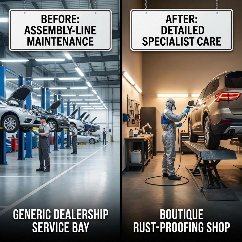 Dealership vs. Specialist Rust Proofing: Is It Overpriced?
