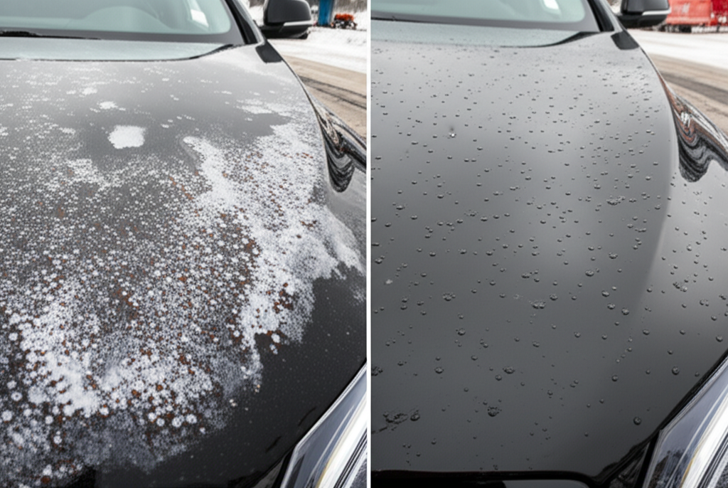 How Calgary's Winter Road Salt Destroys Your Paint (And How PPF Prevents It)